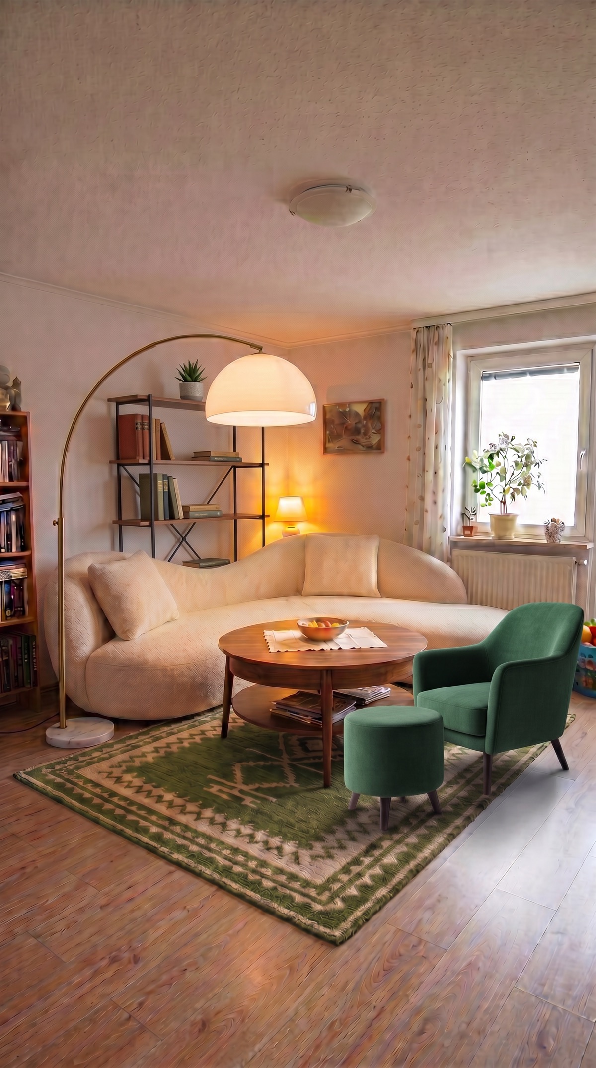 The living room after a Roomix AI redesign