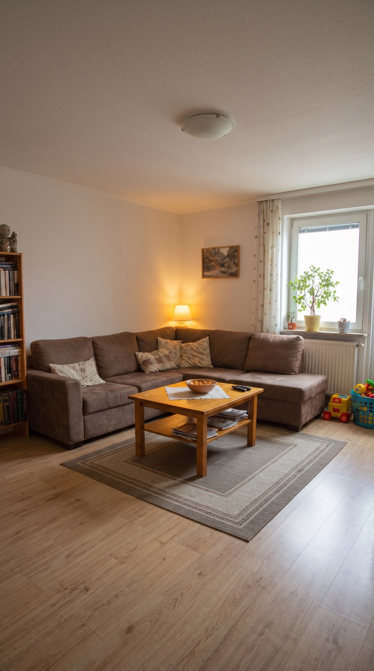 The same living room before the redesign